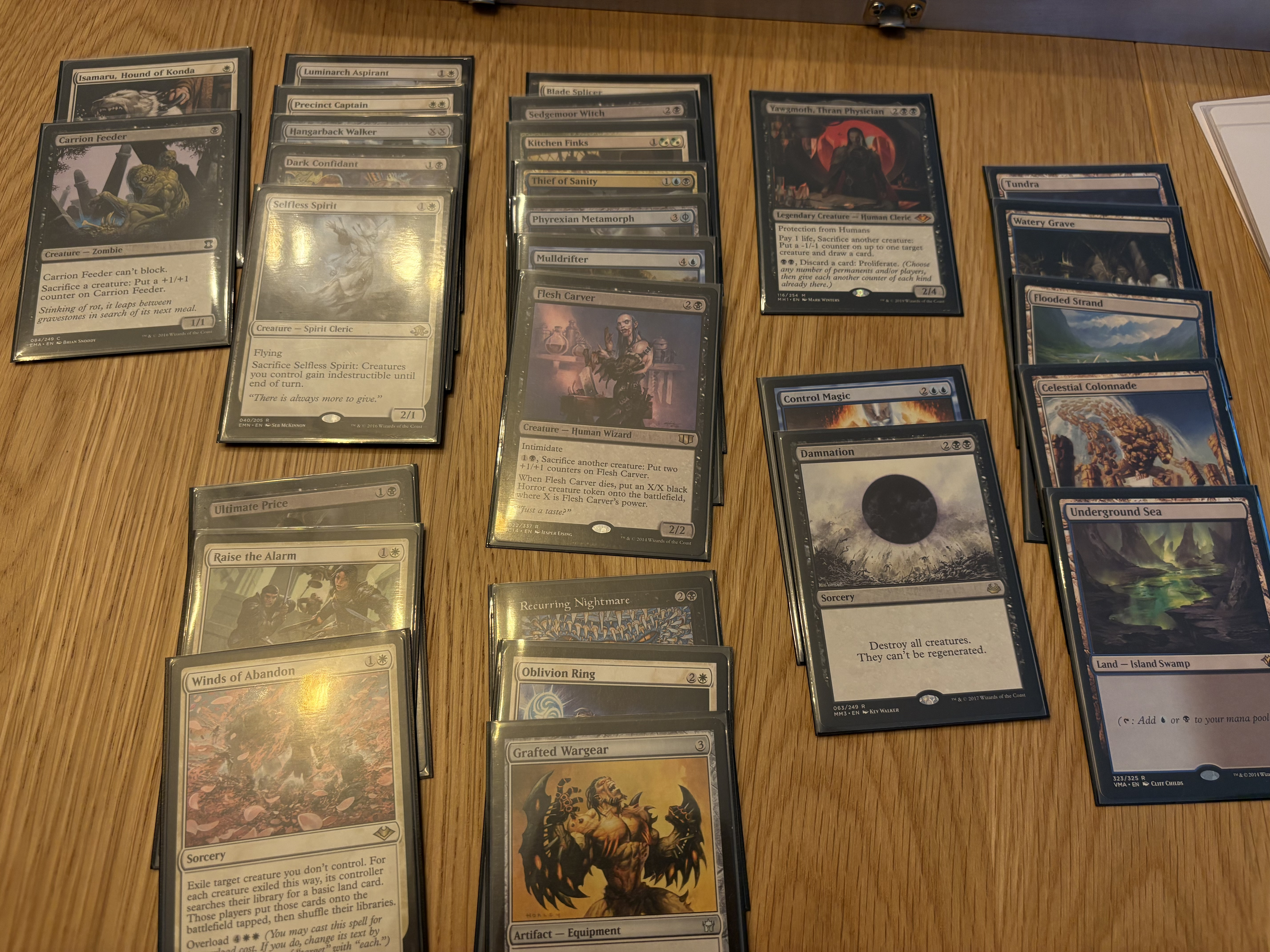 A deck picture of an Esper midrange deck.