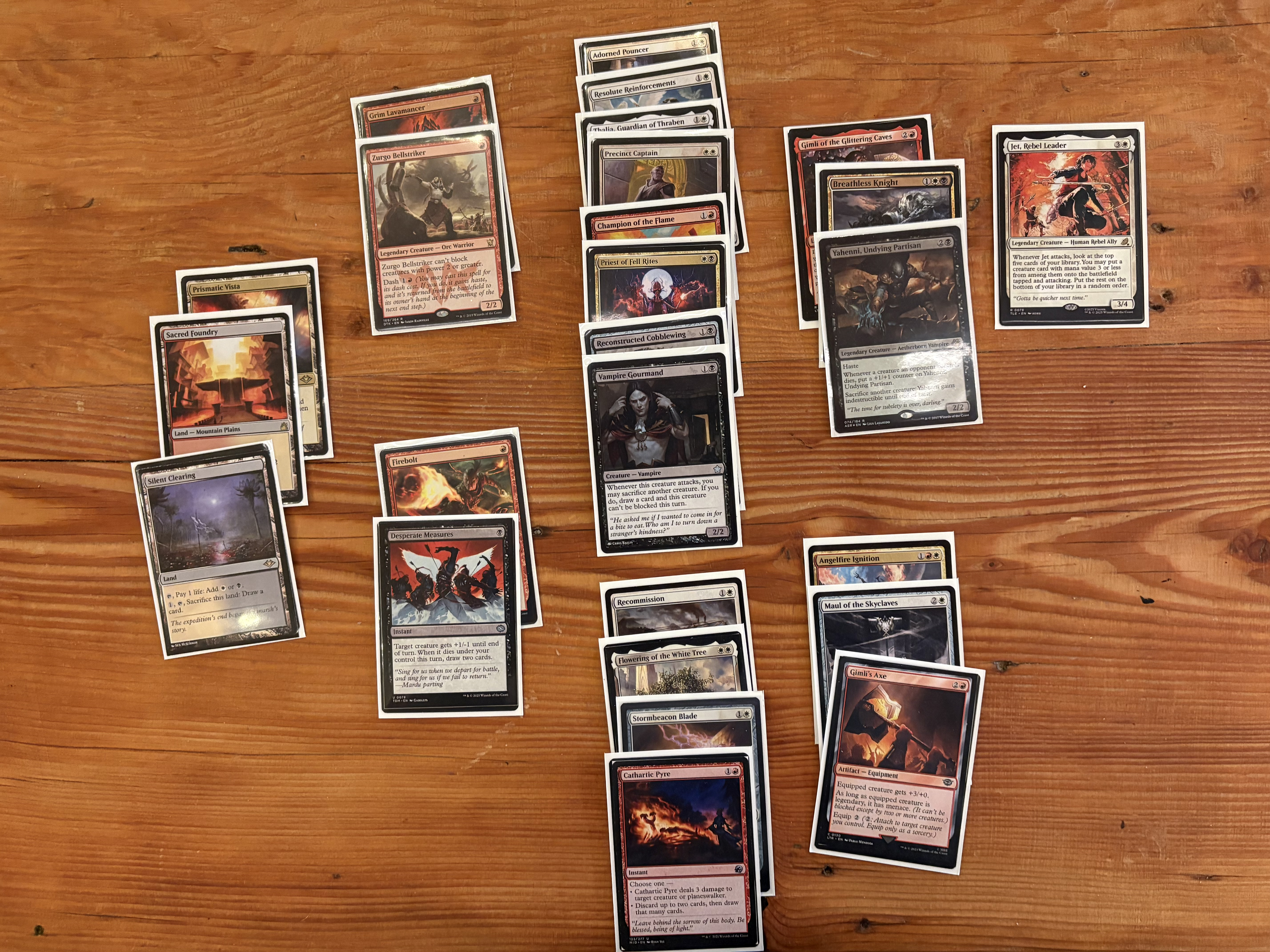 A deck picture of my Mardu voltron deck.