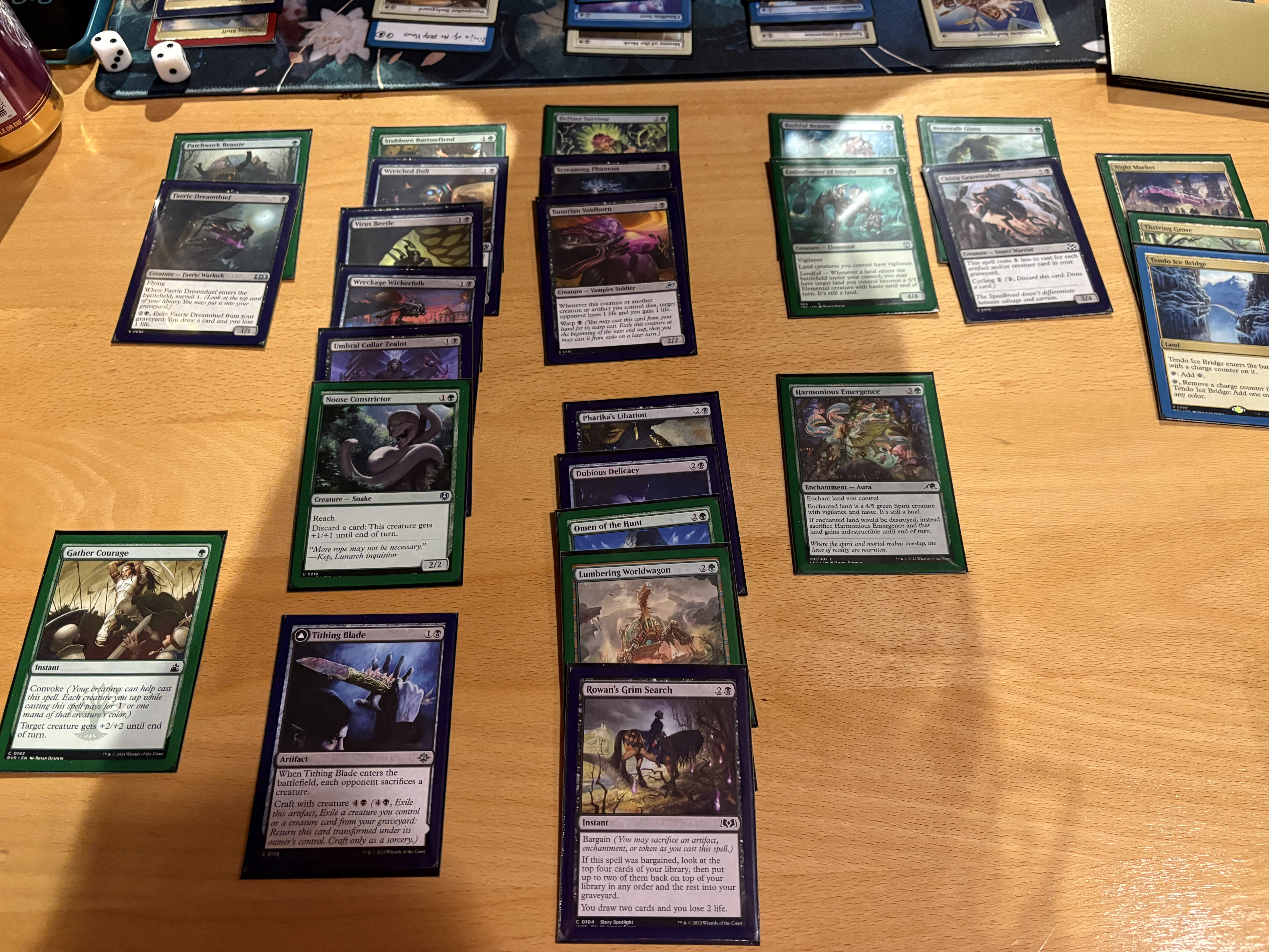 A deck picture of a Golgari ramp deck.