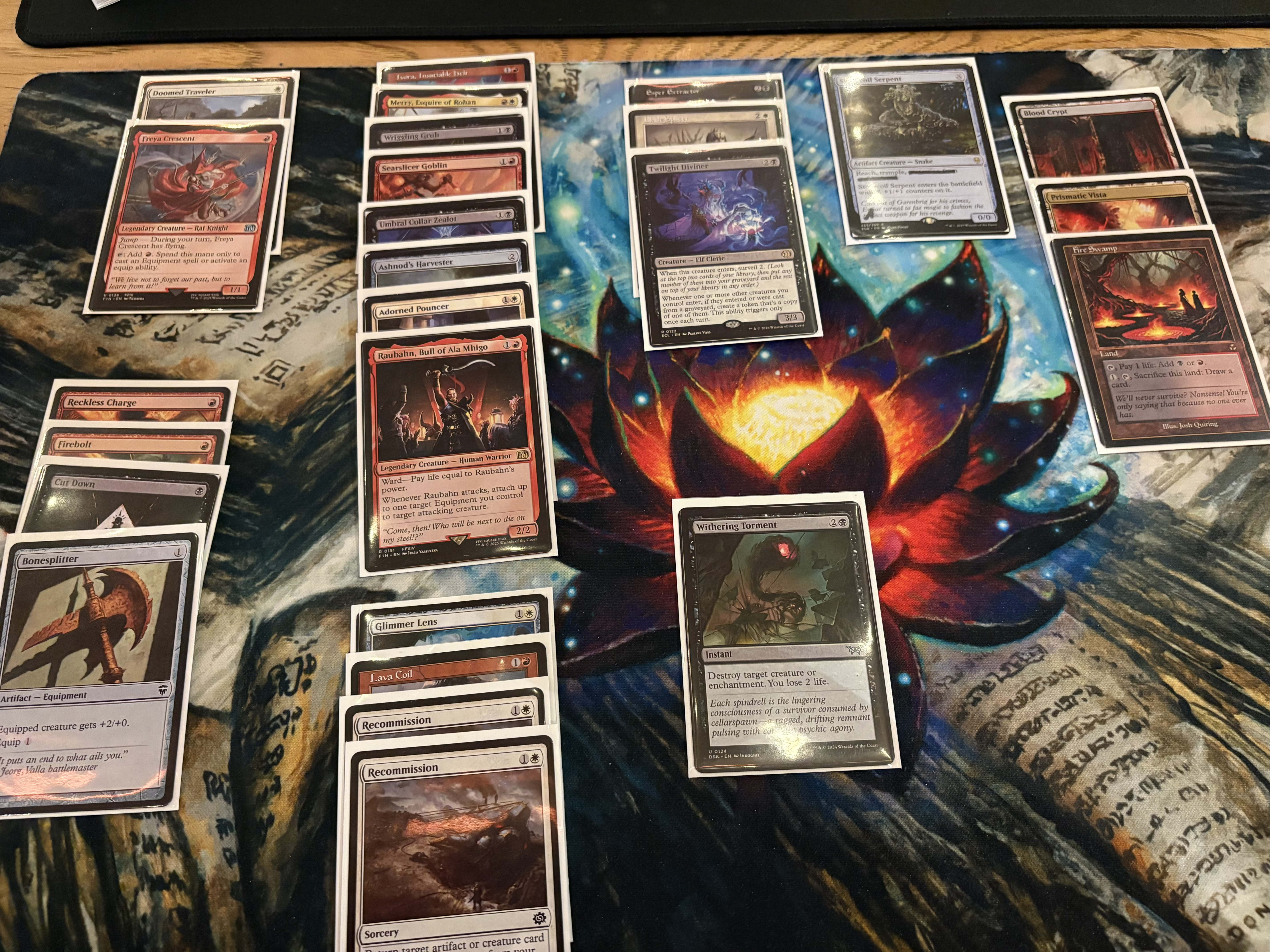 A deck picture of a Mardu deck.