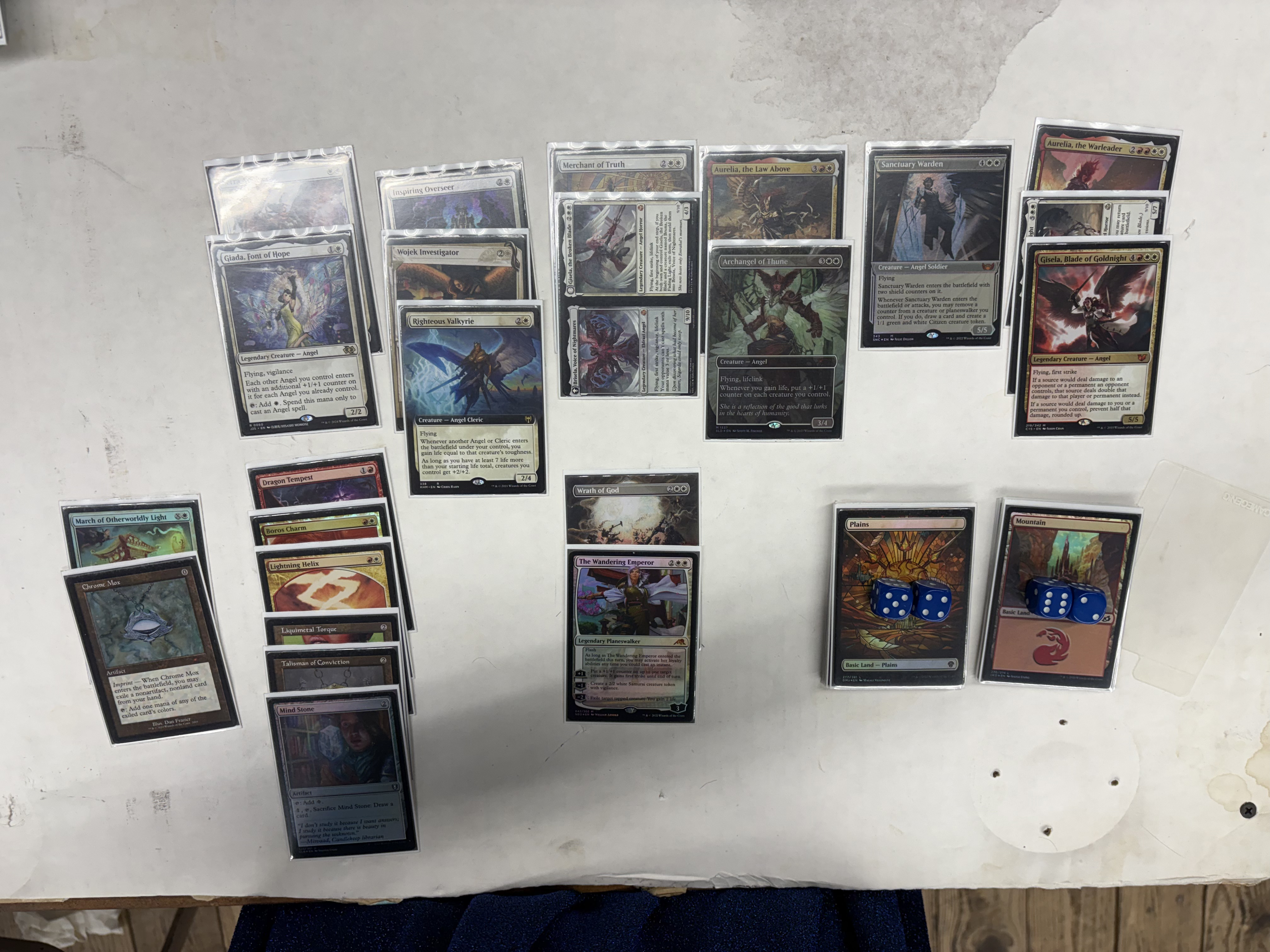 A deck picture of an Angels deck.
